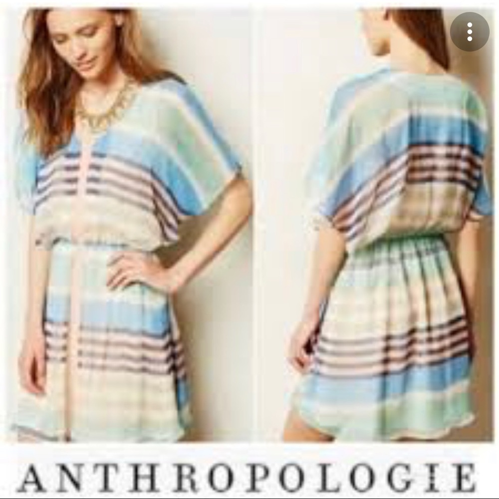 Anthropology meadow rue decatur ivory casual dress